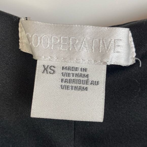 COOPERATIVE CHEVRON ARGYLE BLACK AND WHITE SLEEVELESS DRESS SIZE XS - Picture 5 of 10